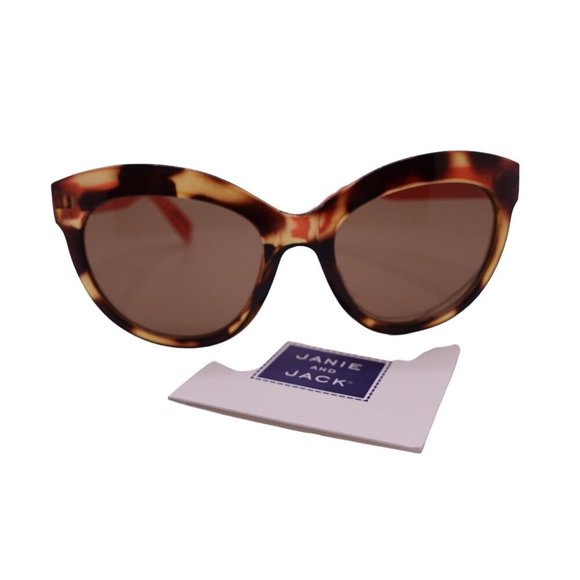 NWT Janie And Jack Cat Eye Sunglasses Girls 0-2 Years Tortoiseshell Pink - Picture 1 of 8